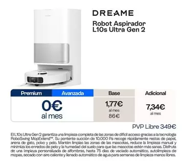 Dreame - Robot Aspirador L10S Ultra Gen 2