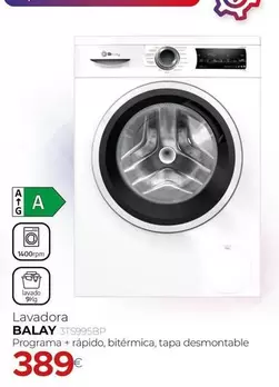 Balay - Lavadora 3TS995BP 