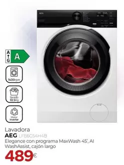 AEG - Lavadora LFE6G54H4B