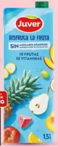 Juver - Bebida De Zumo Sin Azúcar Añadido De 10 Frutas
