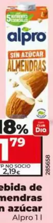 Alpro - Bebida De Almendras Sin Azucar