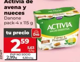 Danone - Activia De Avena Y Nueces