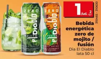 Dia El Diablo - Bebida Energética Zero De Mojito/Fusión