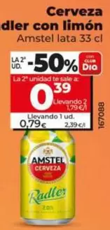 Amstel - Cerveza Radler Con Limon