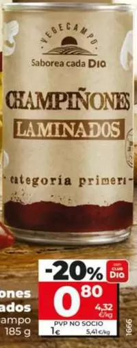 Dia Vegecampo - Champiñones Laminados