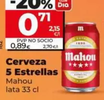 Mahou - Cerveza 5 Estrellas
