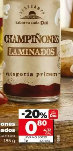 Dia Vegecampo - Champiñones Laminados