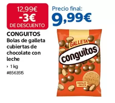 Conguitos - Bolas De Galleta Cubiertas De Chocolate Con Leche
