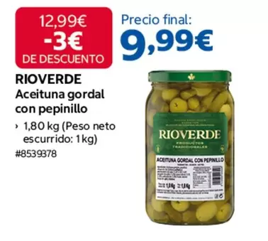 Rioverde - Aceituna Gordal Con Pepinillo