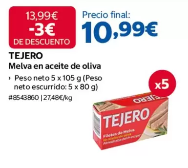 Tejero - Melva En Aceite De Oliva