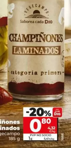 Dia Vegecampo - Champiñones Laminados