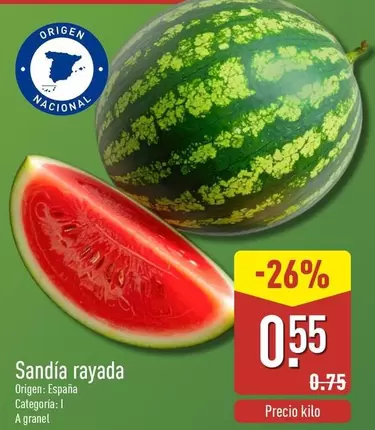 origen - Sandía Rayada