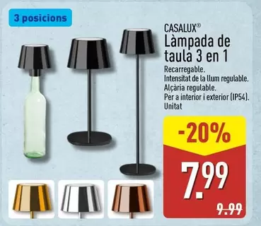 3 en 1 - Lampada De Taula 3 En 1