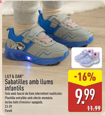 Lily & Dan - Sabatilles Amb Ilumis Infantil
