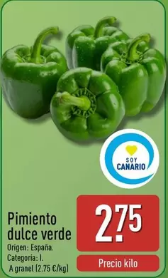 origen - Pimiento Dulce Verde