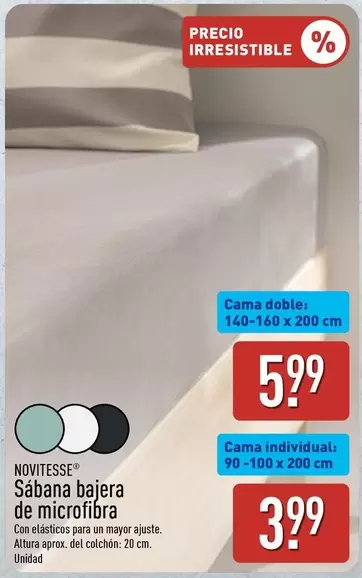 novitesse - Sabana Bajera De Microfibra