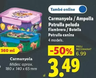 Fiambrera/Botella Patrulla Canina