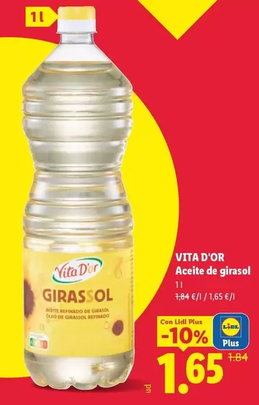 Vita D'Or - Aceite De Girasol