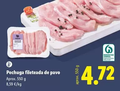 Pechuga Fileteada De Pavo