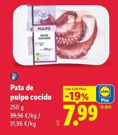 Pata De Pulpo Cocido