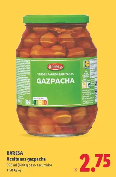 Baresa - Aceitunas Gazpacha