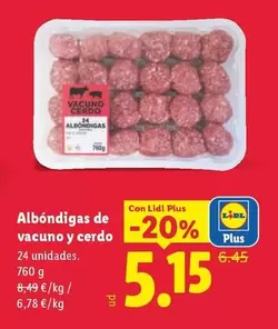 Albondigas De Vacuno Y Cerdo