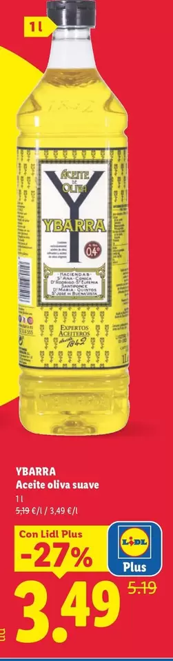 Ybarra - Aceite Oliva Suave