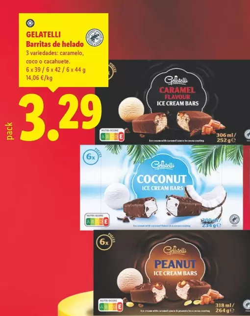 Gelatelli - Barritas De Helado