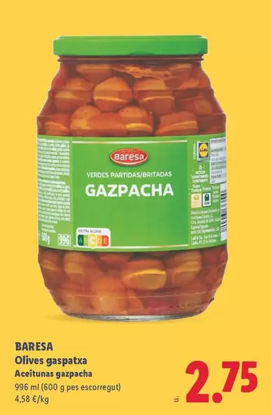 Baresa - Olives Gaspatxa