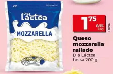 Dia Lactea - Queso Mozzarella Rallado