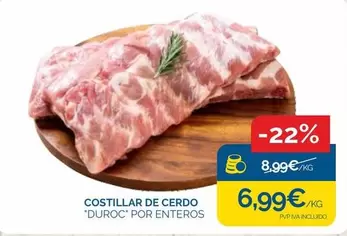 duroc - Costillar De Cerdo