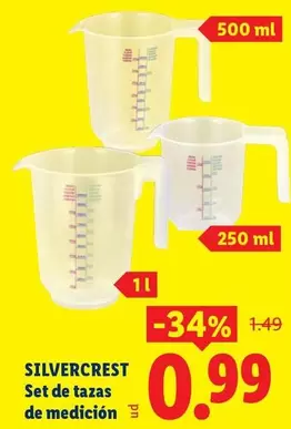 SilverCrest - Set De Tazas De Medicion