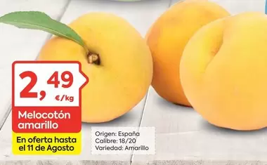 origen - Melocoton Amarillo