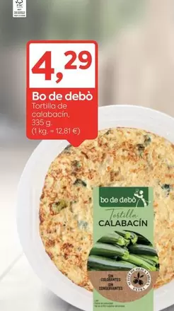 Bo de Debò - Tortilla De Cebo Ibérica