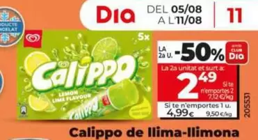 Algida - Calippo De Lima-Limon