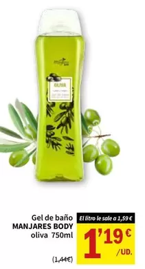Manjares - Gel De Baño Oliva