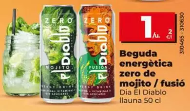 Dia El Diablo - Bebida Energética Zero De Mojito/Fusion