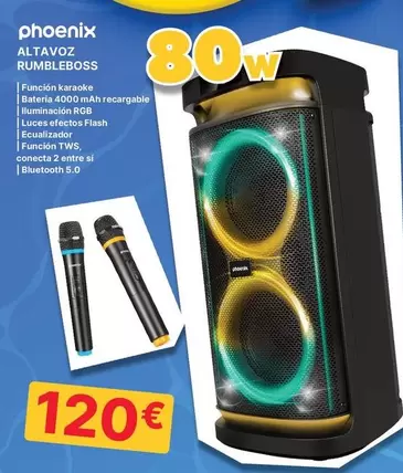 Phoenix - Altavoz Rumbleboss