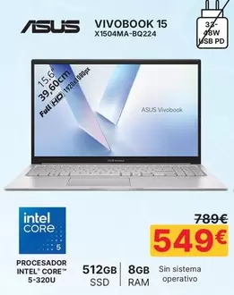 Asus - Vivobook 15 X1504MA-BQ224