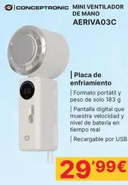Conceptronic - Mini Ventilador De Mano Aeriva03c