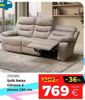Relax - Sofa 3 Plazas Di Caprio