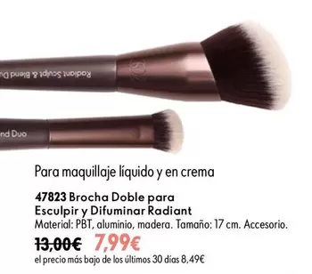 Brocha Doble Para Esculpir Y Difuminar Radiant