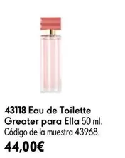Eau De Toilette Greater Para Ella