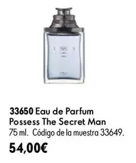 33650 Eau De Parfum Possess The Secret Man