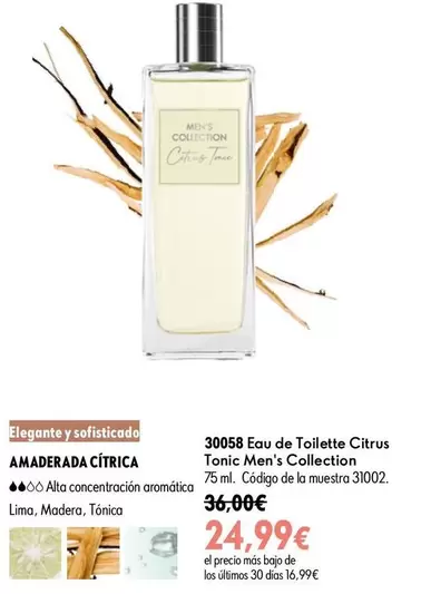 Eau De Toilette Citrus Tonic Men's Collection