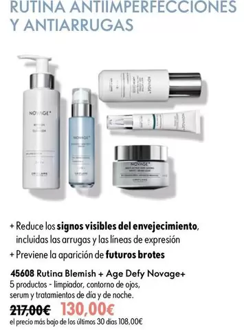 novage - Rutina Antimperfecciones Y Antiarrugas