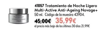 novage - Tratamiento De Noche Ligero Multi-active Anti-ageing Novage+