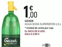 geiser - Agua Soda Supersifon 1,5 L
