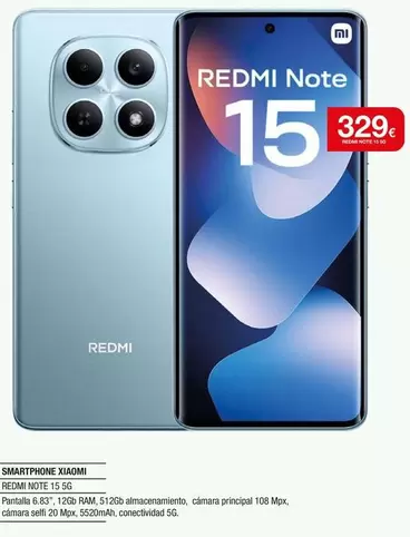 Xiaomi - Smartphone Redmi Note 15 5G