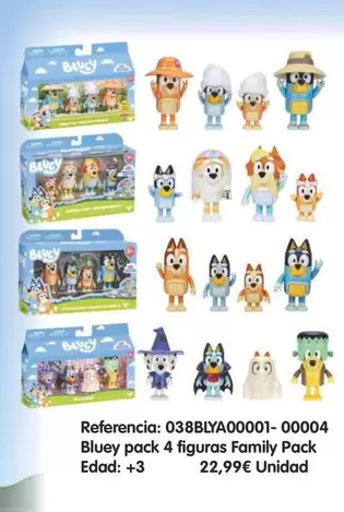 Bluey - Pack 4 Figuras Family Pack